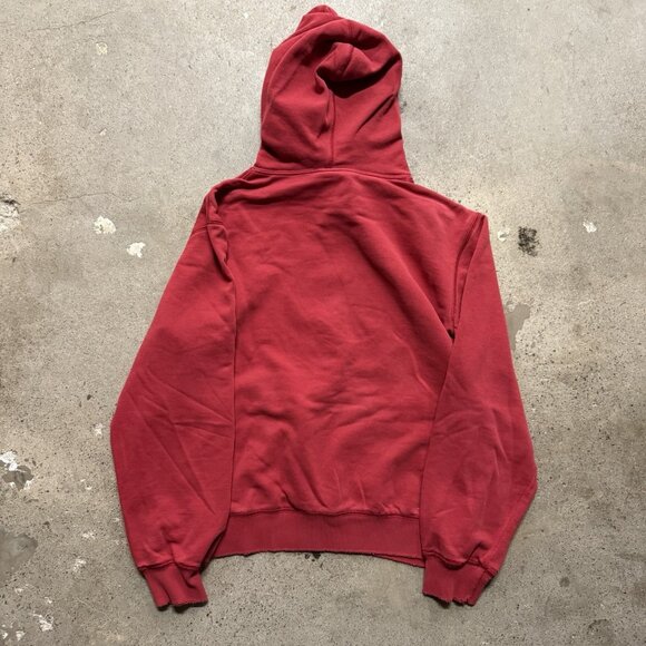 Vintage Nike Hoodie Sweatshirt Men's Medium Red Embroidered Swoosh 2000's Y2K - Picture 6 of 6